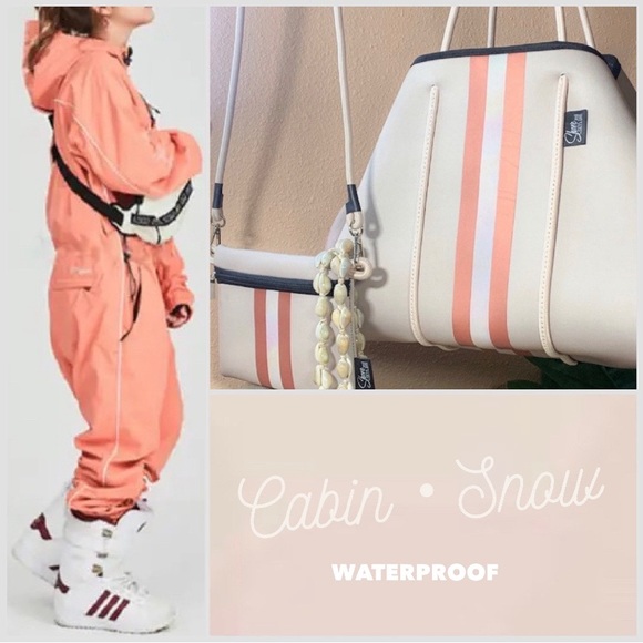 nwt DESTROYER in CORAL snowsuit snowboard ski suit + bib suspenders gaiters hood - Picture 11 of 15